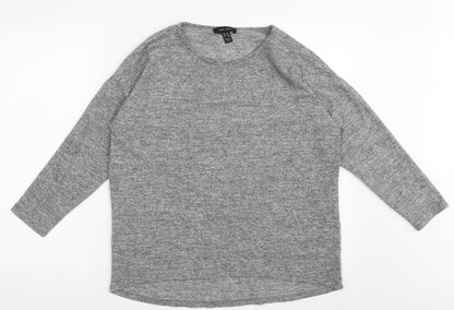 Womens UK Size M New Look Grey Pullover Jumper