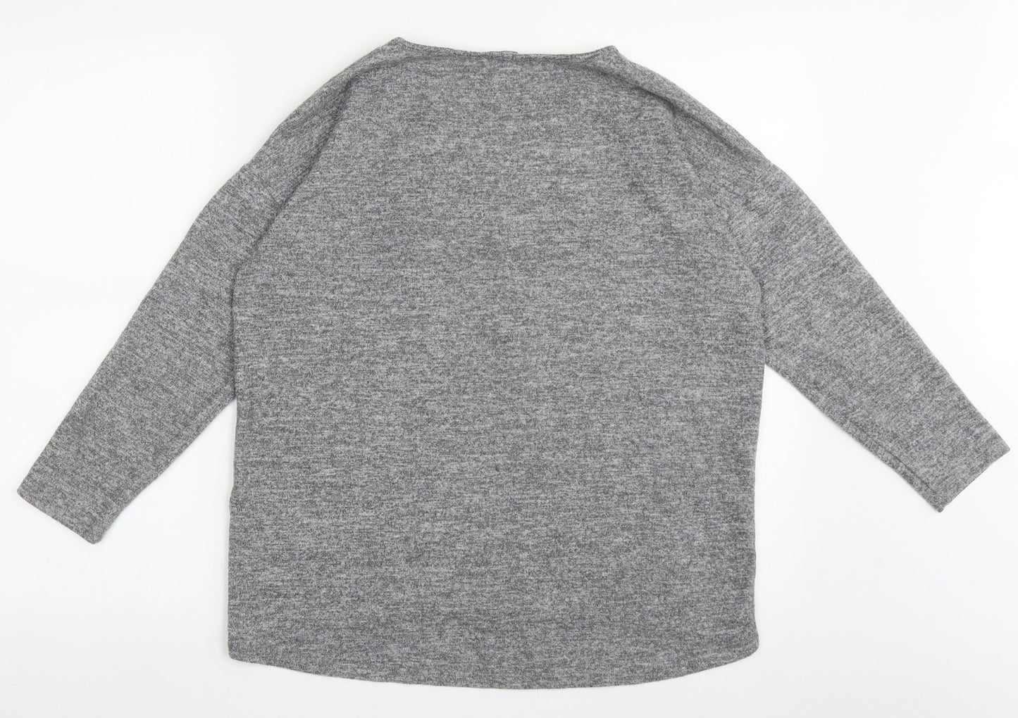 Womens UK Size M New Look Grey Pullover Jumper