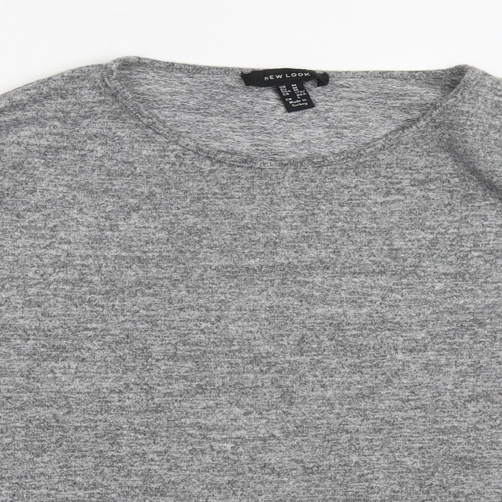 Womens UK Size M New Look Grey Pullover Jumper