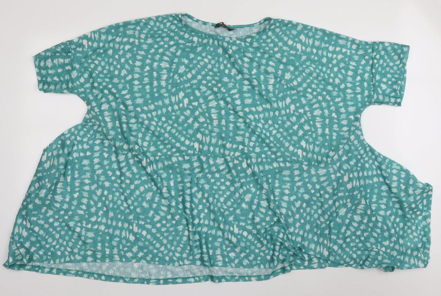 Womens UK Size XL bonmarch Green Basic Blouse