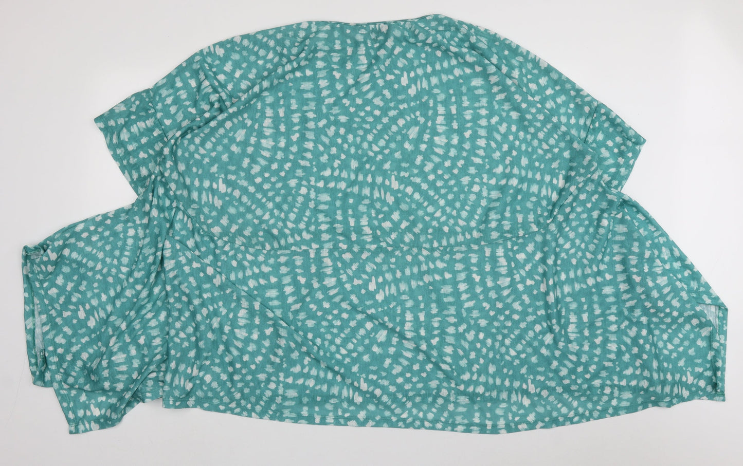 Womens UK Size XL bonmarch Green Basic Blouse