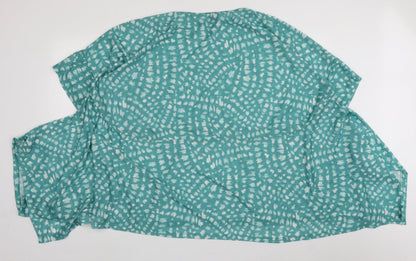 Womens UK Size XL bonmarch Green Basic Blouse