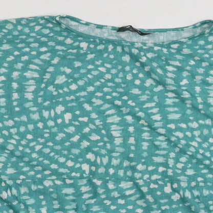 Womens UK Size XL bonmarch Green Basic Blouse