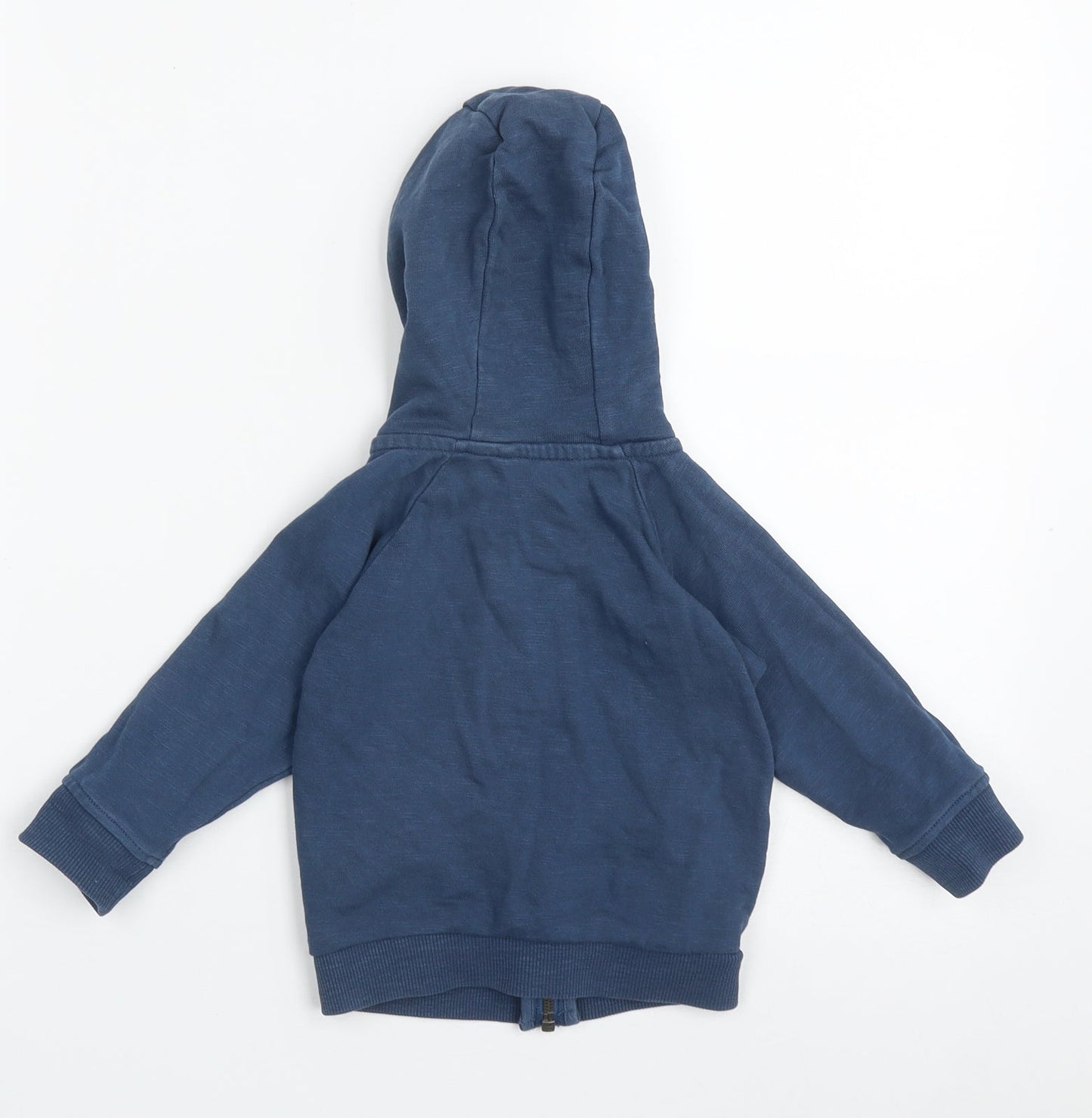 mext Boys Blue  Cotton Full Zip Jumper Size 9-12 Months  Zip