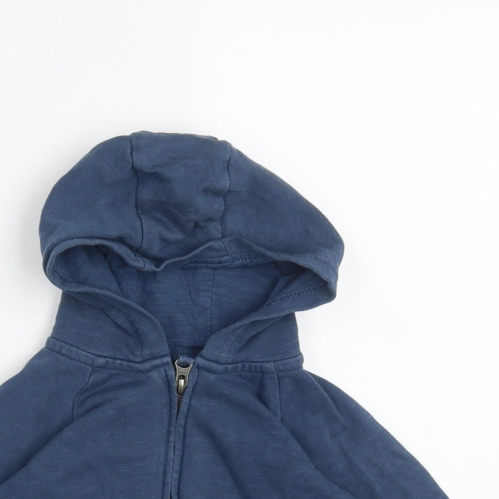 mext Boys Blue  Cotton Full Zip Jumper Size 9-12 Months  Zip