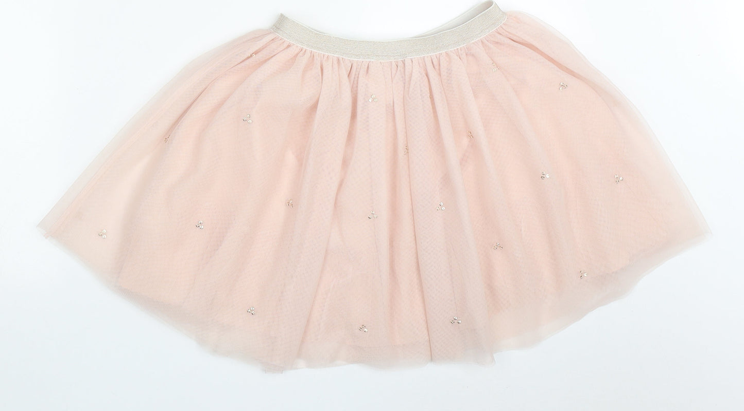 John Lewis Girls Pink  Polyester A-Line Skirt Size 9 Years  Regular