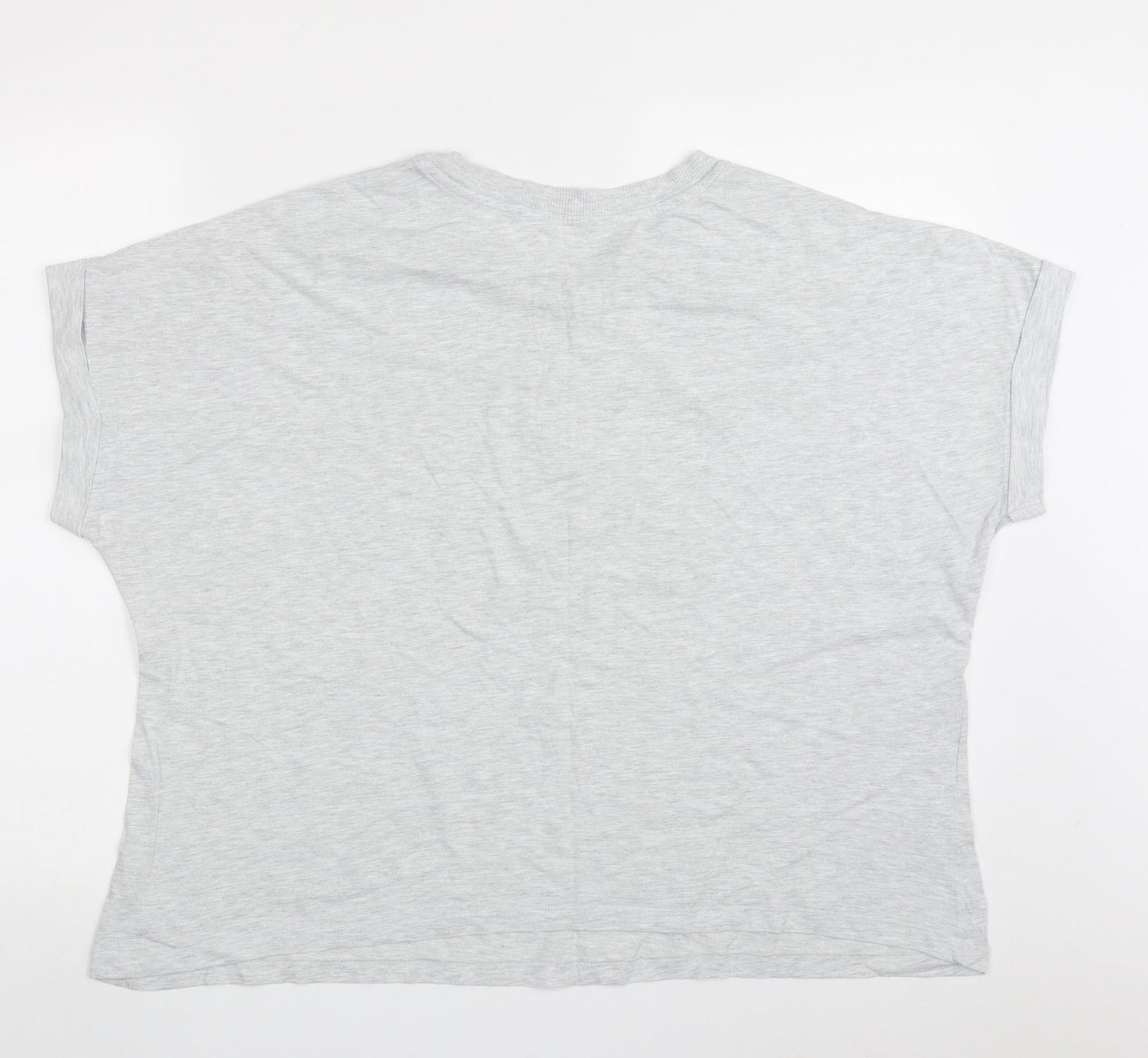 Dunnes Stores Womens Grey  Cotton  Pyjama Top Size XL   - Dreamer