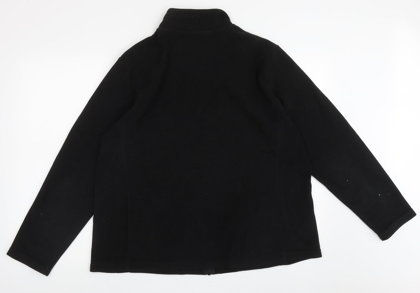 Dunnes Stores Mens Black High Neck  Polyester Full Zip Jumper Size XL