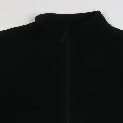 Dunnes Stores Mens Black High Neck  Polyester Full Zip Jumper Size XL