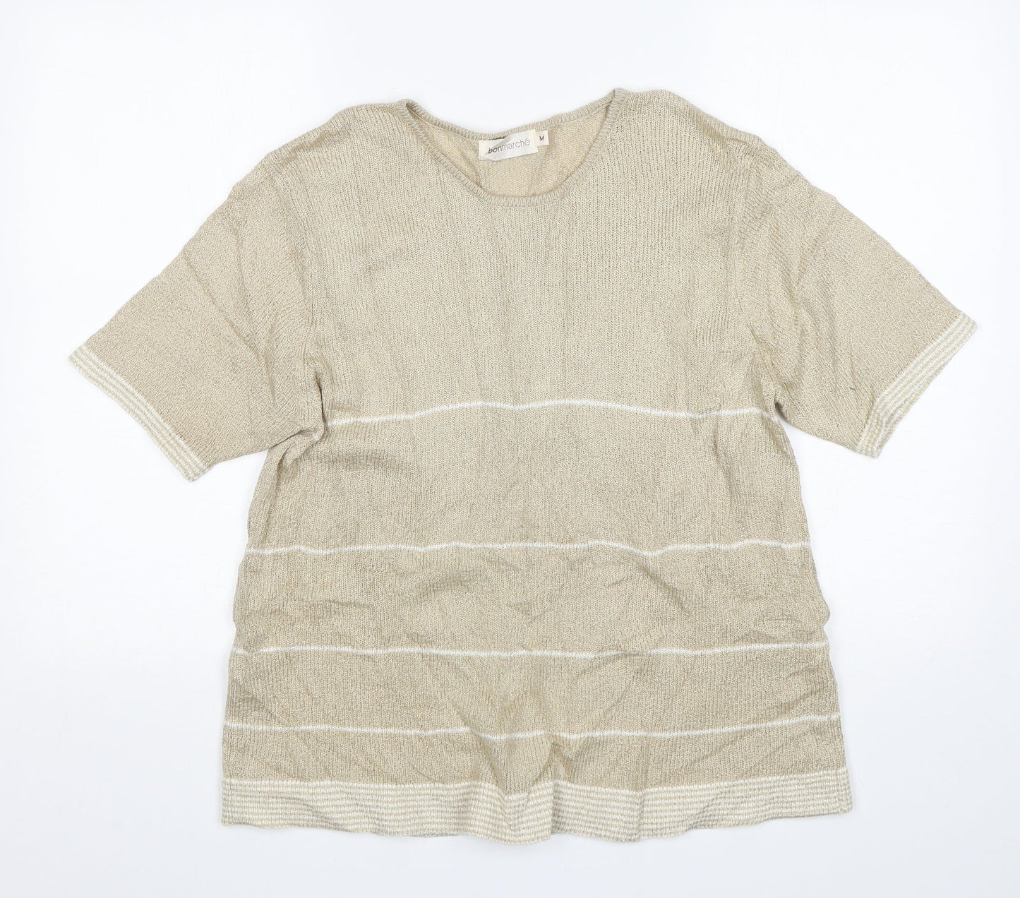 Womens UK Size M Bonmarché Beige Pullover Jumper