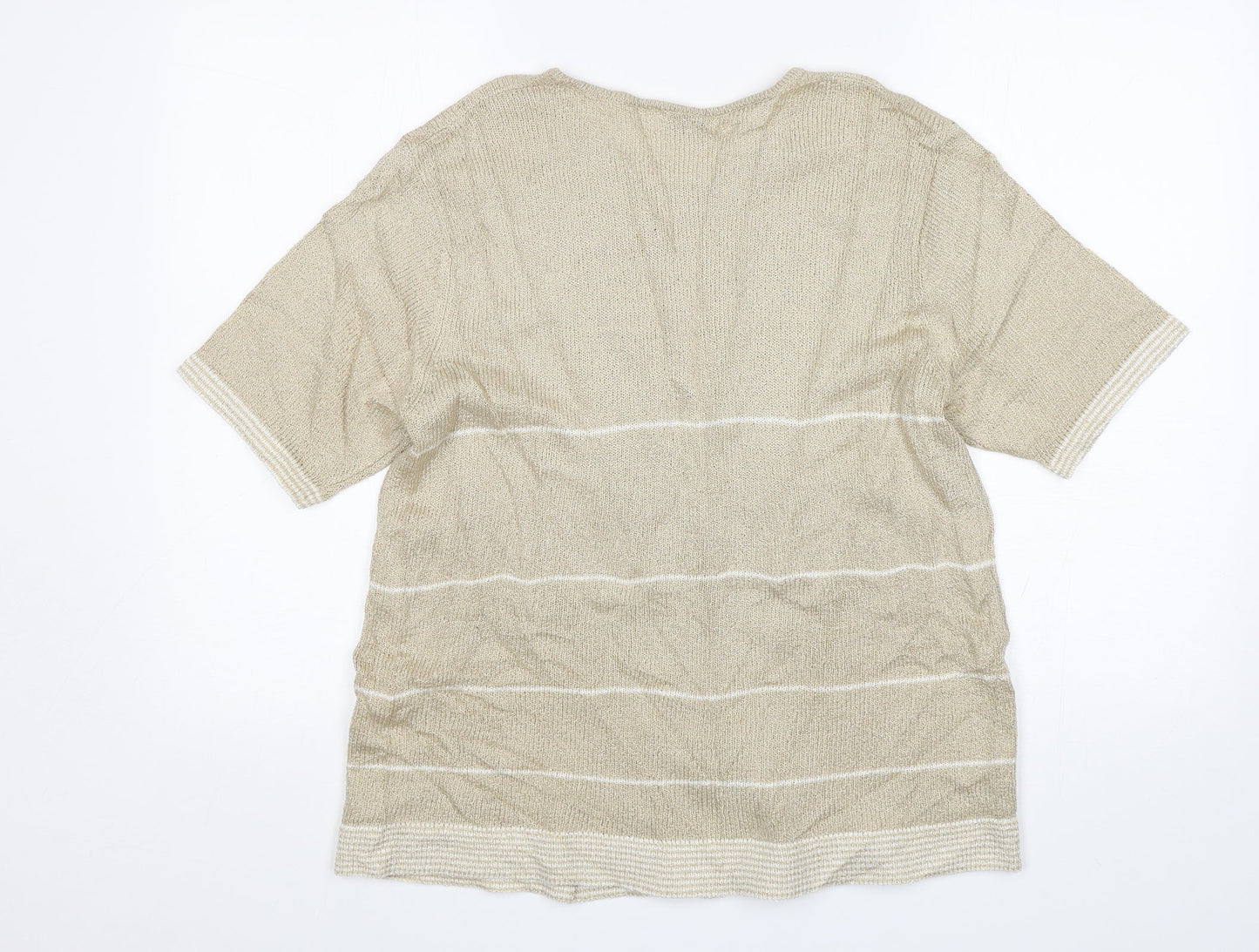 Womens UK Size M Bonmarché Beige Pullover Jumper