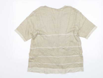Womens UK Size M Bonmarché Beige Pullover Jumper