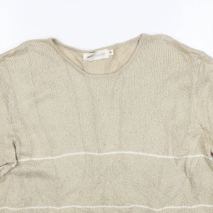 Womens UK Size M Bonmarché Beige Pullover Jumper