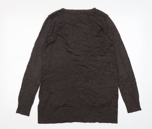 Womens UK Size S H&M Brown Pullover Jumper