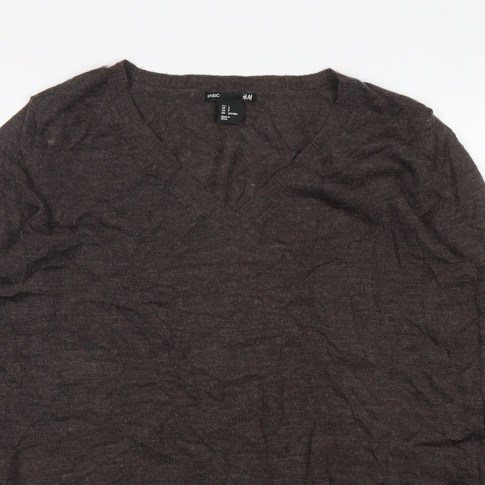 Womens UK Size S H&M Brown Pullover Jumper
