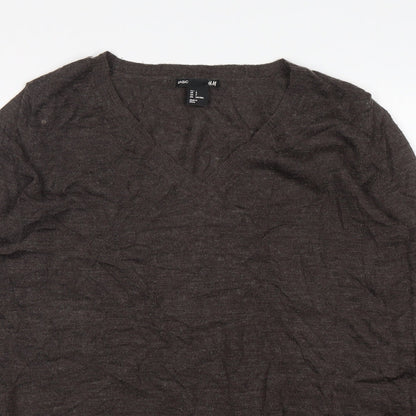 Womens UK Size S H&M Brown Pullover Jumper