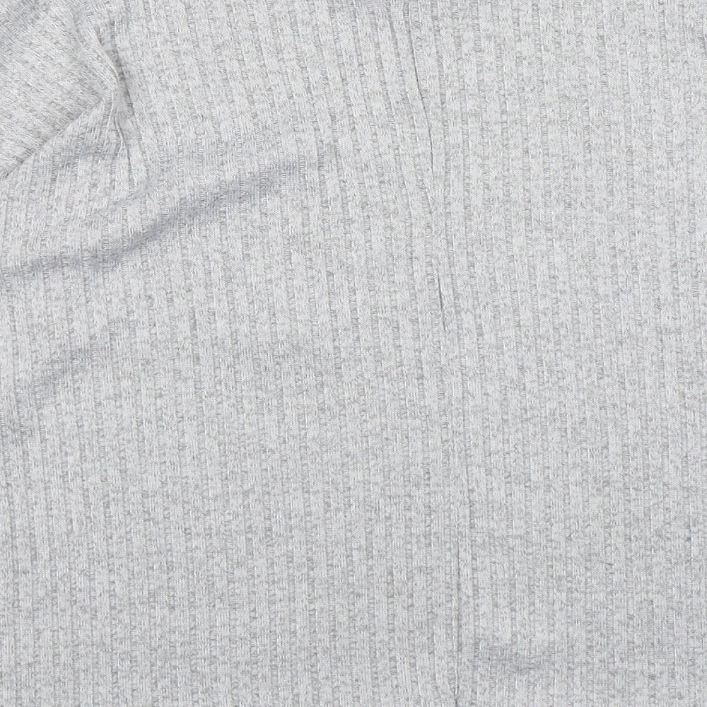 Primark Womens Grey Round Neck  Polyester Pullover Jumper Size XS