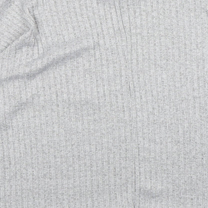 Primark Womens Grey Round Neck  Polyester Pullover Jumper Size XS