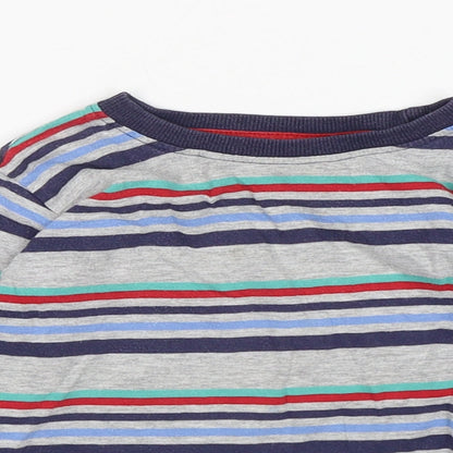 St Bernard Boys Multicoloured Striped Cotton Basic T-Shirt Size 18-24 Months Round Neck