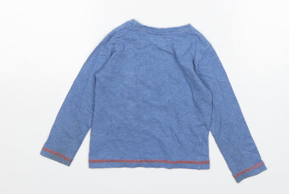 St Bernard Boys Blue  Cotton Basic T-Shirt Size 12-18 Months Round Neck
