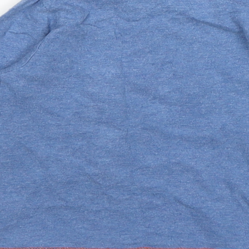 St Bernard Boys Blue  Cotton Basic T-Shirt Size 12-18 Months Round Neck