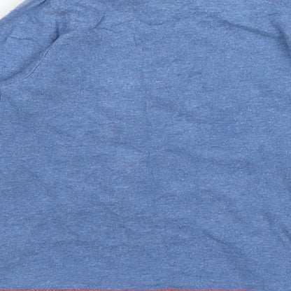 St Bernard Boys Blue  Cotton Basic T-Shirt Size 12-18 Months Round Neck