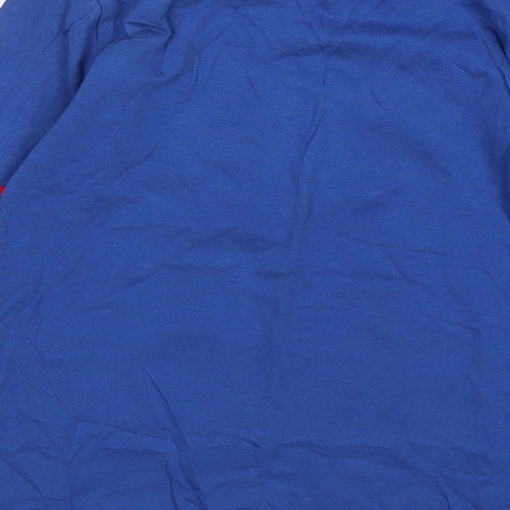 F&F Boys Multicoloured  Cotton Basic T-Shirt Size 6-7 Years Round Neck  - Christmas