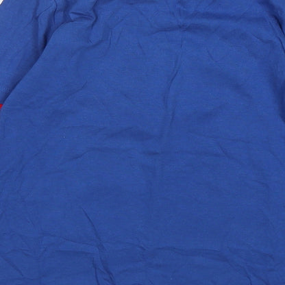 F&F Boys Multicoloured  Cotton Basic T-Shirt Size 6-7 Years Round Neck  - Christmas