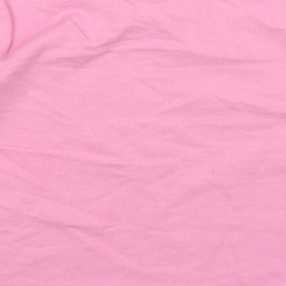 Blue Seven Girls Pink  Cotton Pullover Sweatshirt Size 7 Years