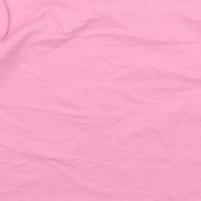 Blue Seven Girls Pink  Cotton Pullover Sweatshirt Size 7 Years