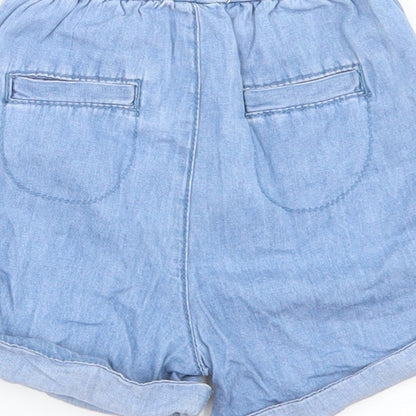 ZY Girls Blue  Cotton Cropped Jeans Size 0-3 Months