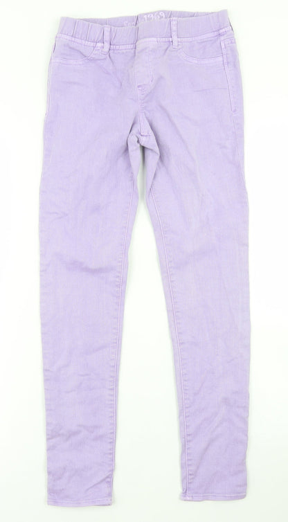 Gap Girls Purple  Cotton Jegging Jeans Size 12 Years  Regular