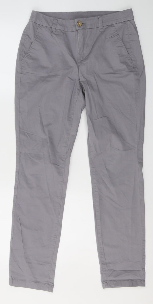 Womens UK Size 8 Preworn Regular Fit  Grey Trousers