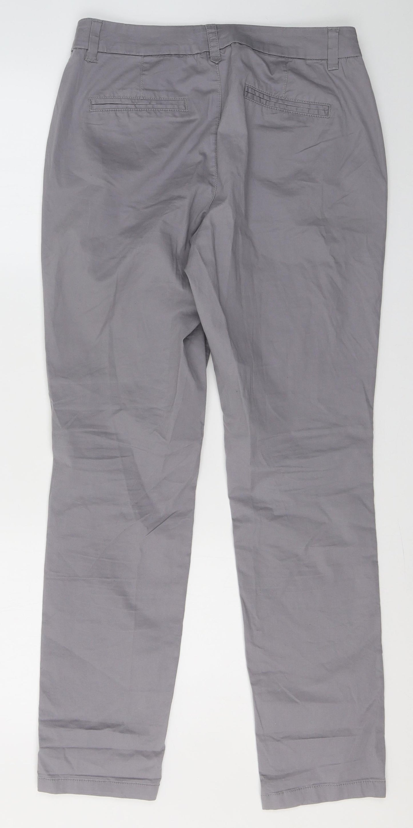 Womens UK Size 8 Preworn Regular Fit  Grey Trousers