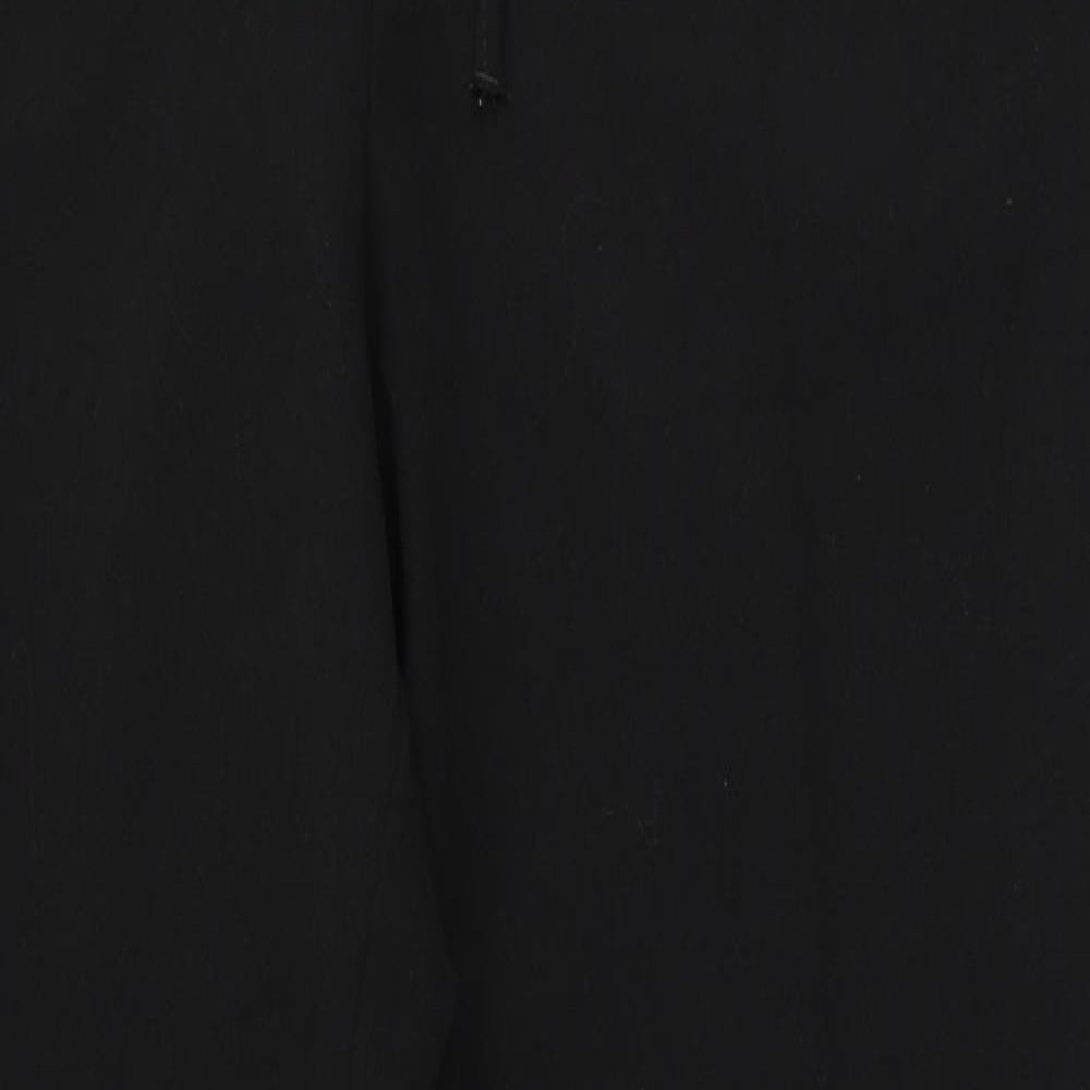 Dunnes Stores Womens Black  Polyester Dress Pants Trousers Size 12 L27 in Regular Tie