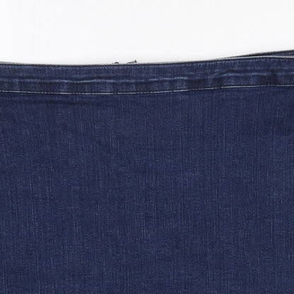 Womens UK Size 51 in Savida A-Line Denim Skirt