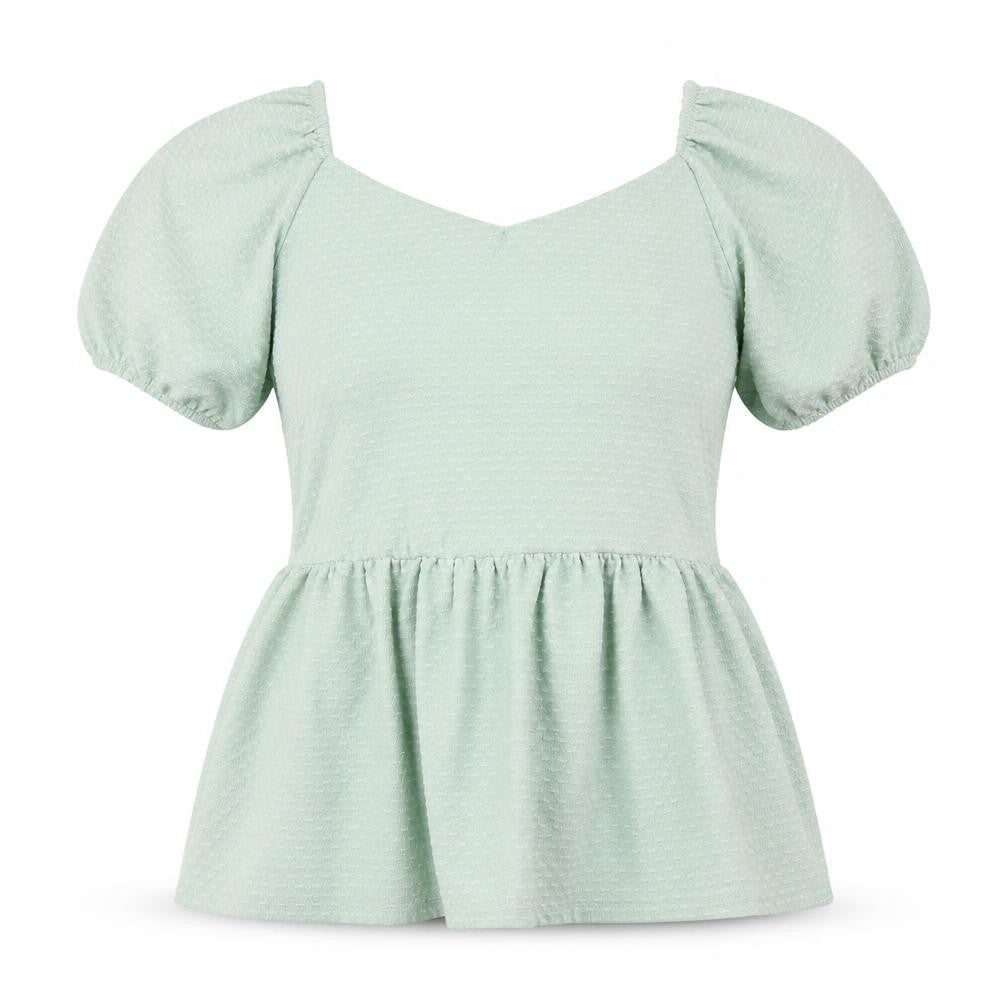 Womens UK Size 10 Peacocks Green Basic Blouse