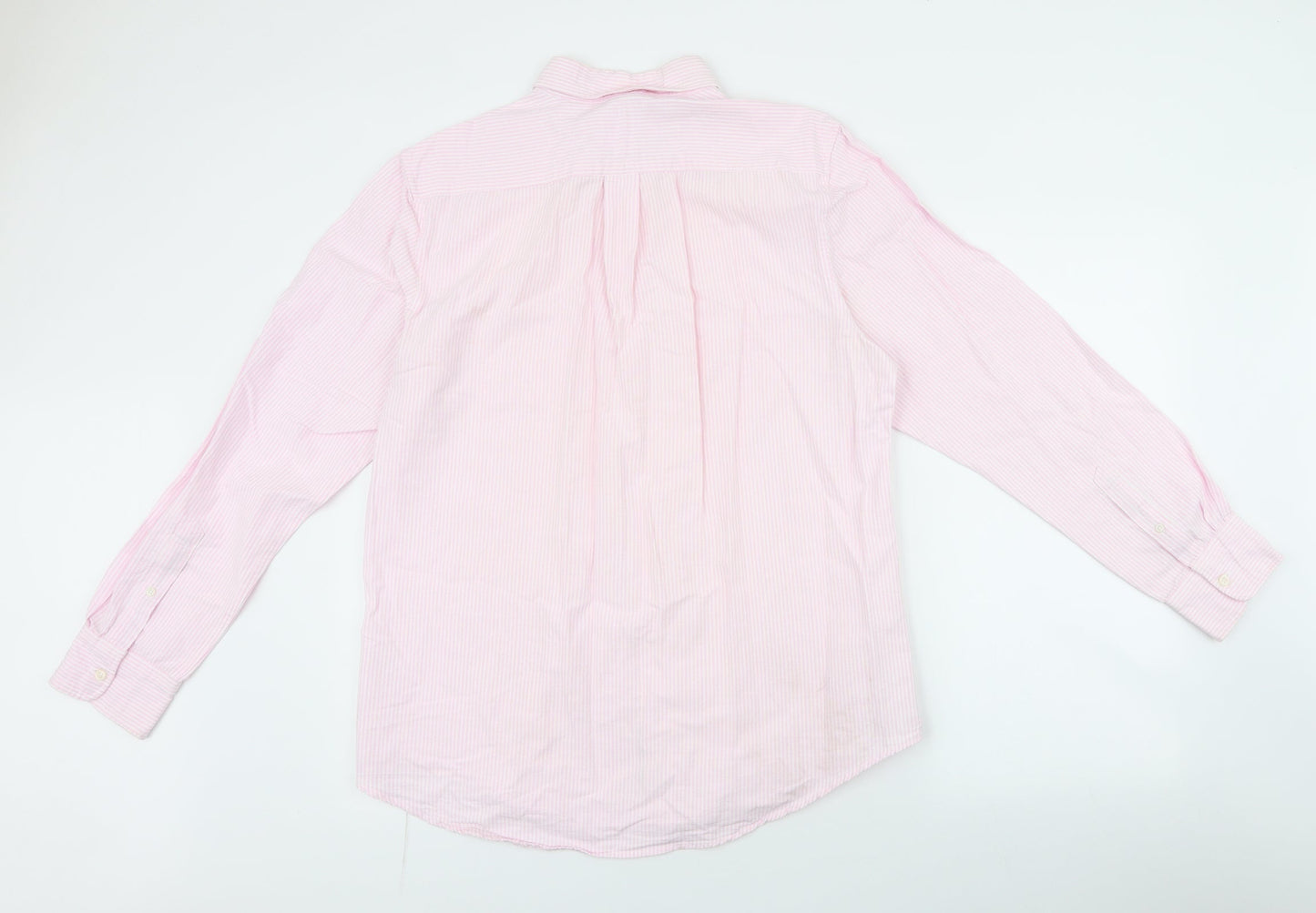 Mens UK Size L John Lewis Pink  Button-Up Long Sleeve Casual Shirt
