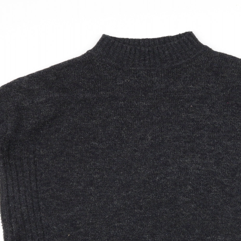 Womens UK Size 10 New Look Grey Pullover Jumper