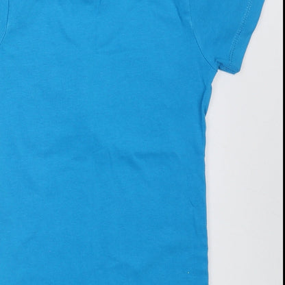 Urban Debt Boys Blue  Cotton Basic T-Shirt Size 5 Years Crew Neck Pullover - Game Mode
