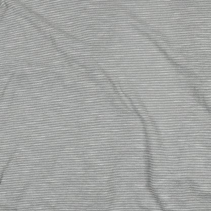 Gap Womens Grey V-Neck Striped Cotton Cardigan Jumper Size L