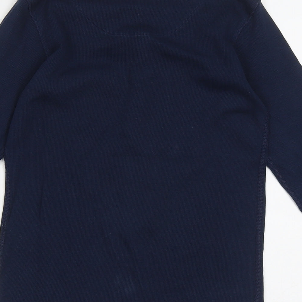 NEXT Girls Blue  Cotton Cami Pyjama Top Size 9 Years  Pullover - Lettuce Edging