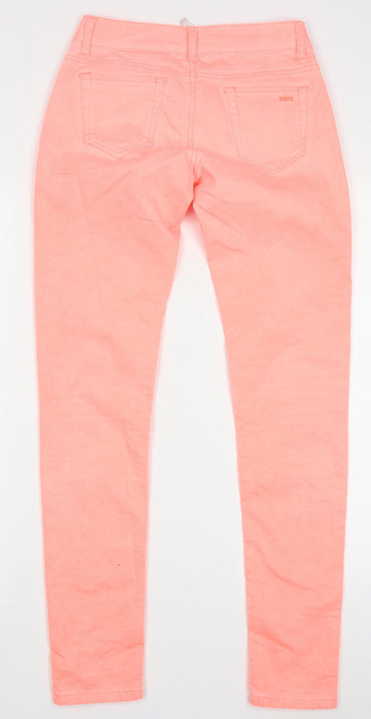 spaccio Womens Pink  Cotton Capri Trousers Size S L30 in Regular Button