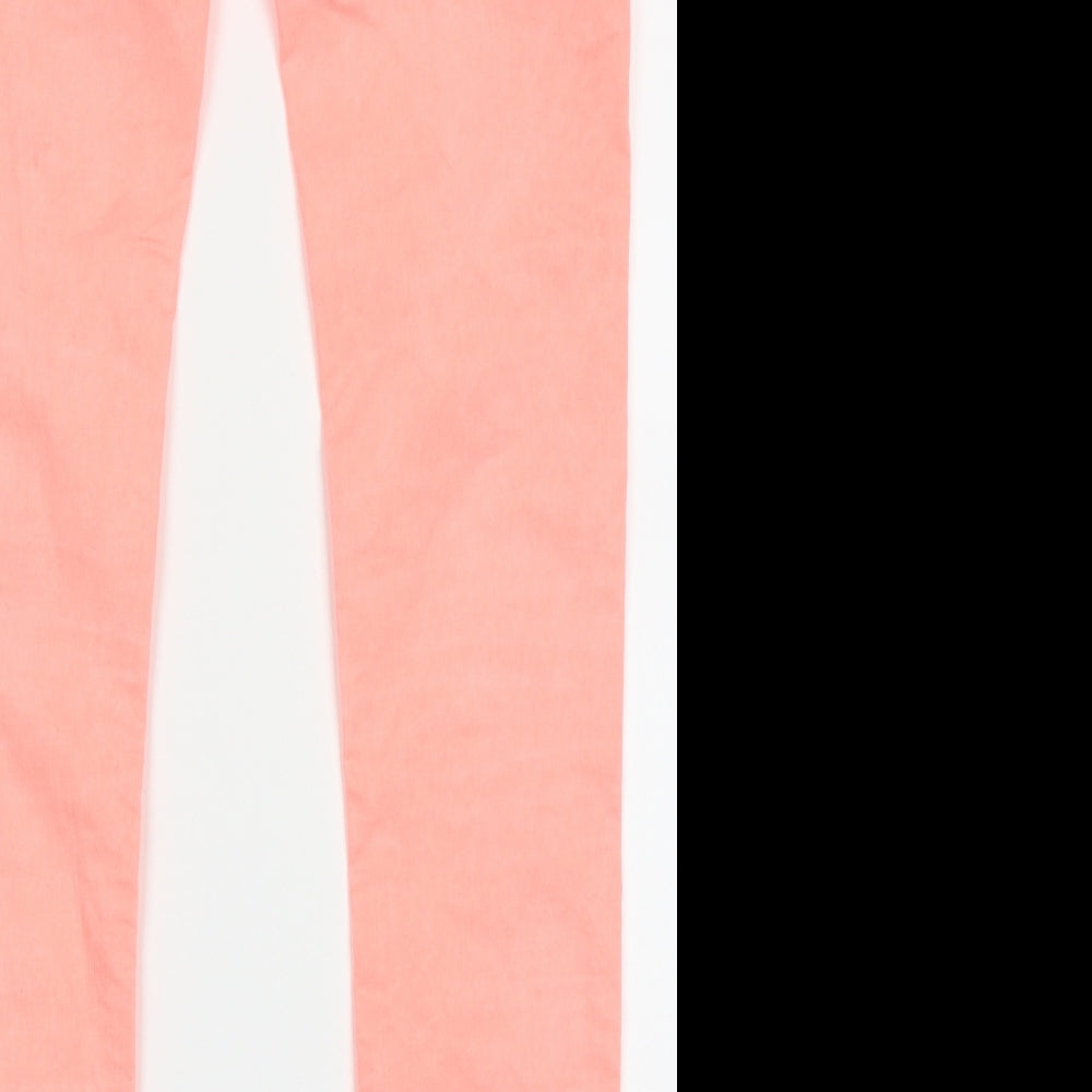 spaccio Womens Pink  Cotton Capri Trousers Size S L30 in Regular Button