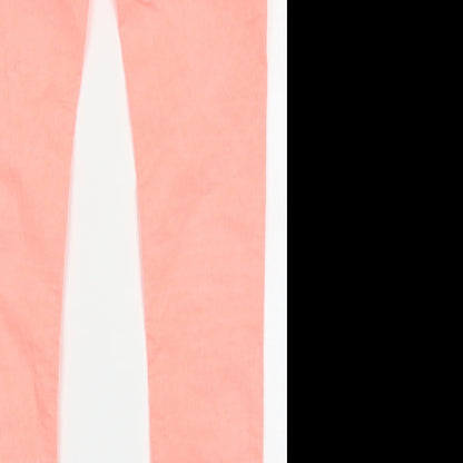 spaccio Womens Pink  Cotton Capri Trousers Size S L30 in Regular Button