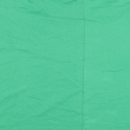 Womens UK Size S Zara Green Cropped T-Shirt