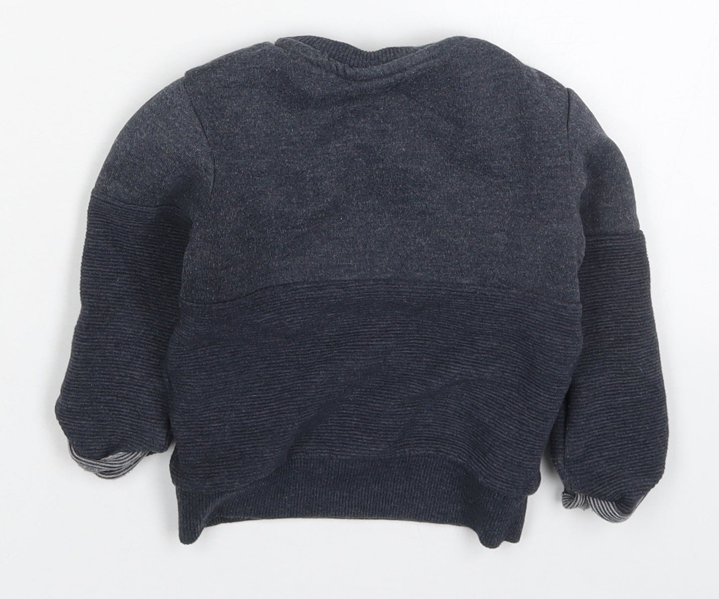 Primark Boys Blue  Cotton Basic T-Shirt Size 18-24 Months Crew Neck Pullover - Happy Little One