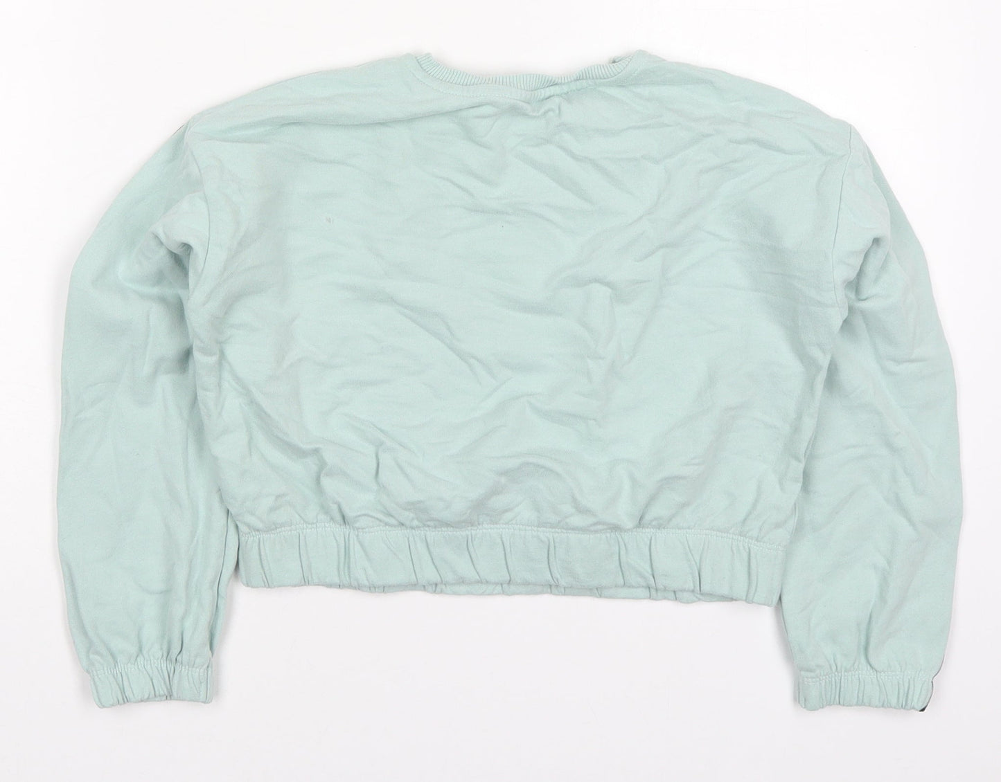 George Girls Green  Cotton Pullover Sweatshirt Size 7-8 Years  Pullover - Give This World Good Energy