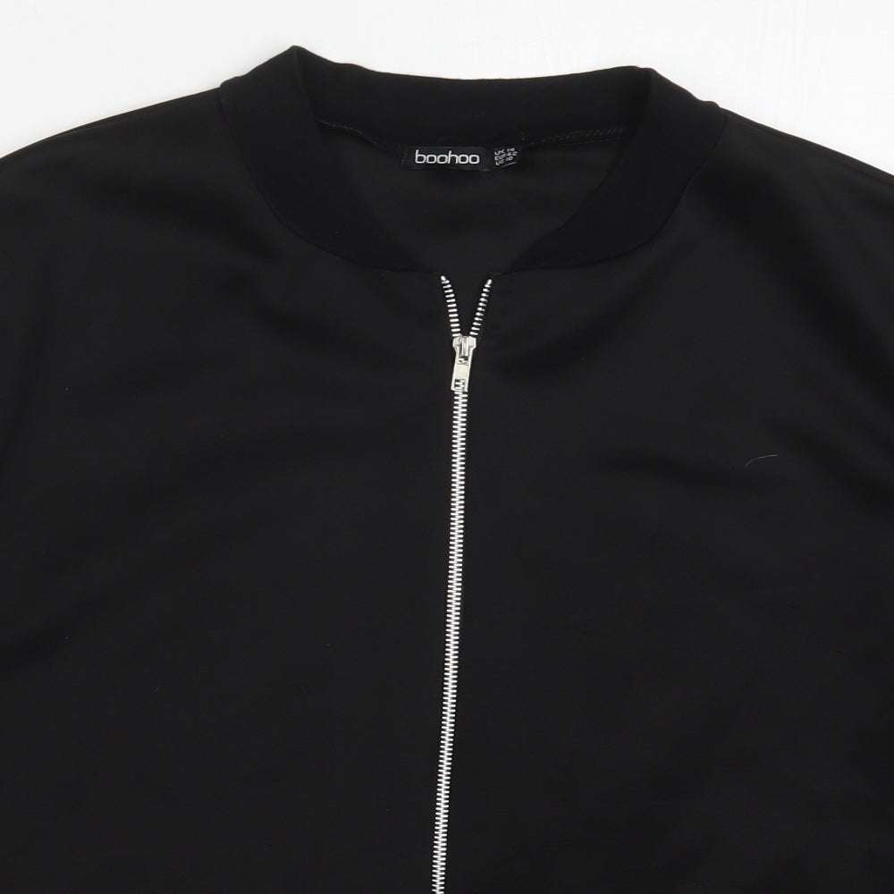 Boohoo Womens Black   Jacket  Size 14  Zip