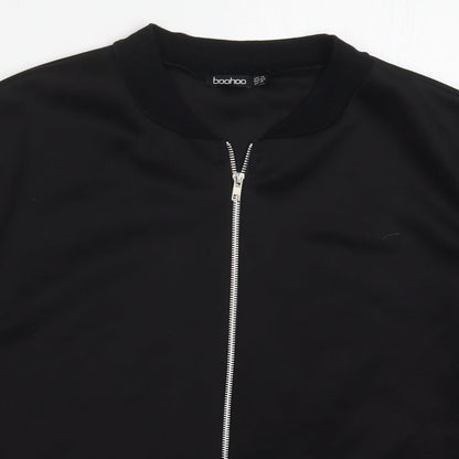 Boohoo Womens Black   Jacket  Size 14  Zip